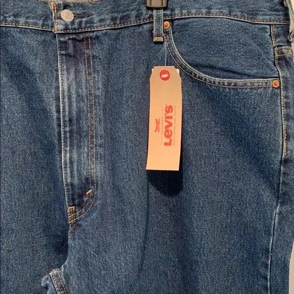 Levi’s 550 Men’s Denim Jeans Relaxed Fit Dark Stonewash Size 46x 29 NWT - Picture 3 of 10